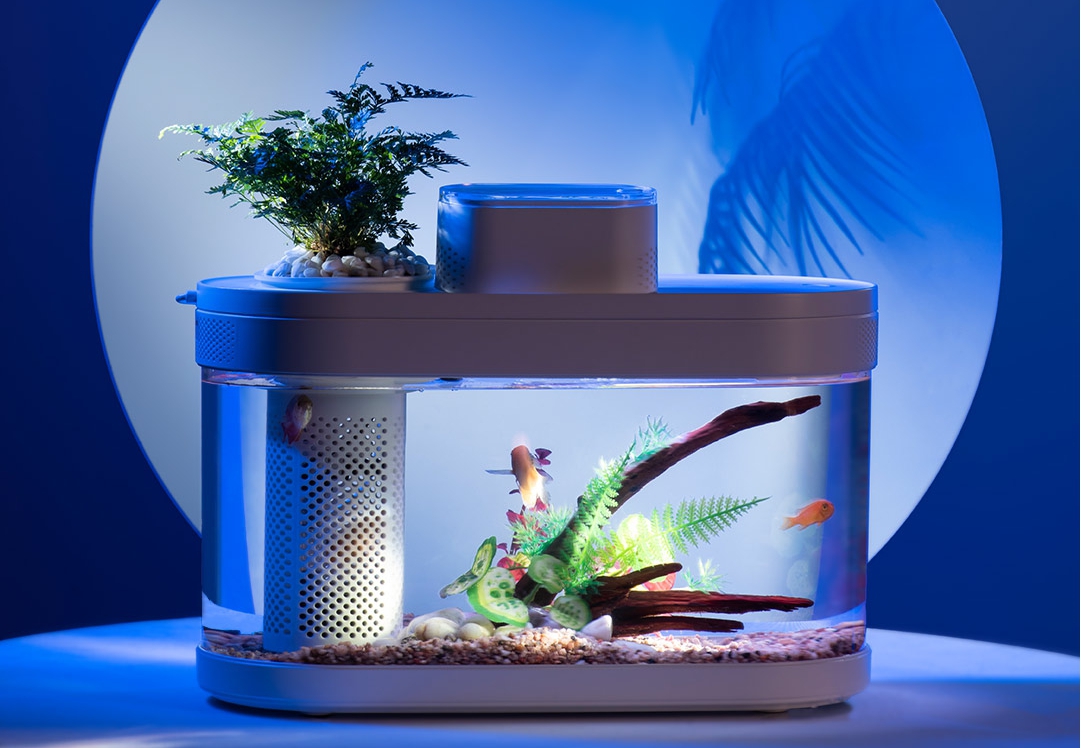 小米有品众筹上架生态鱼缸米家互联定时定量投喂