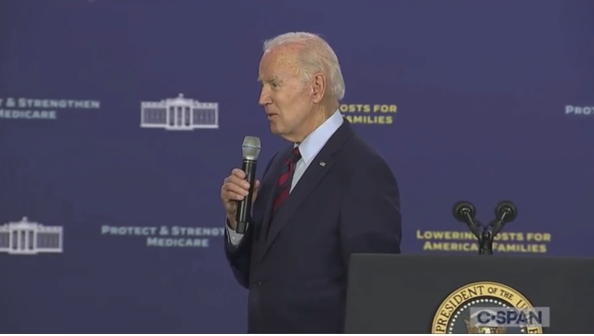 拜登11月1日在活动中讲话 图源：C-SPAN电视台视频截图