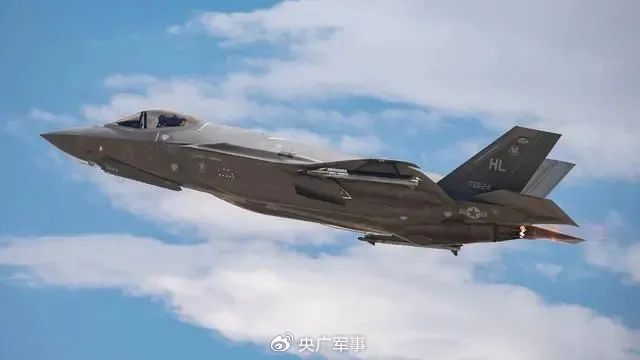 参加“红旗23-3”演习的一架美空军F-35A战斗机（来源：环球网）