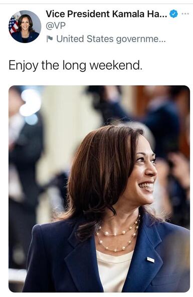 哈里斯推特截图