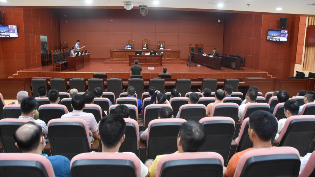 庭审现场.(法院供图)