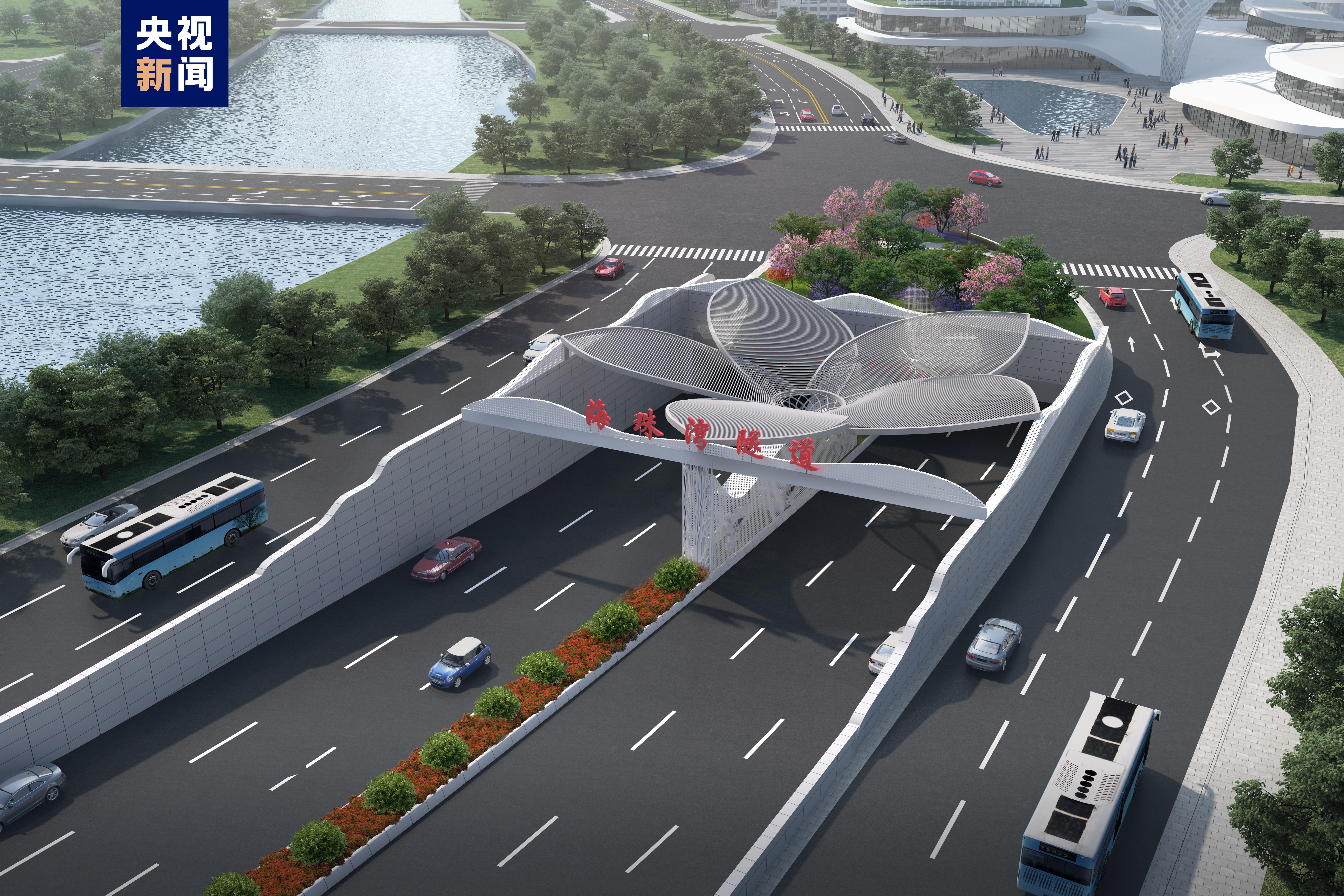 广州海珠湾隧道开启"双龙穿江"模式