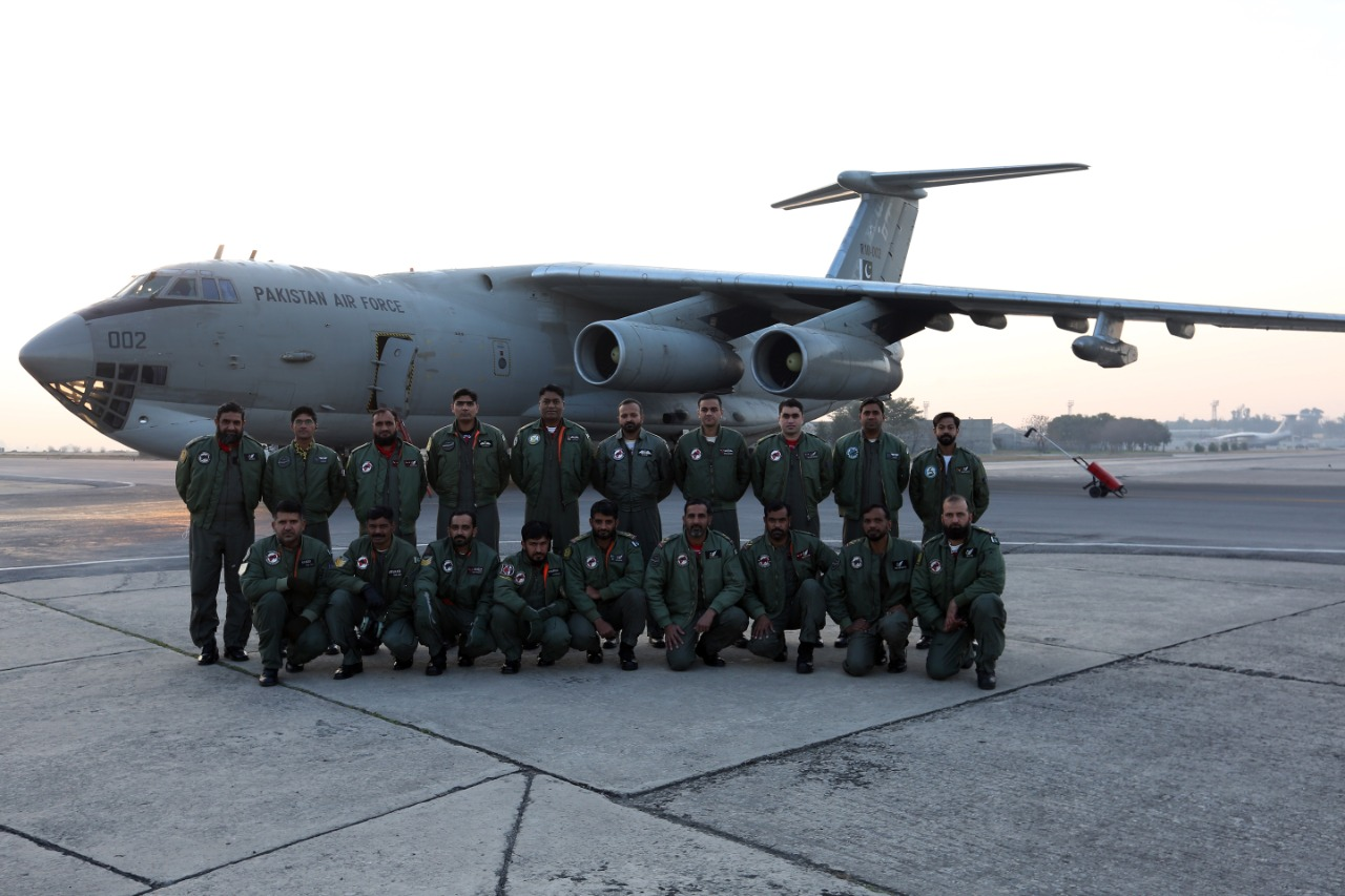 巴基斯坦空军专机启程赴北京，运输首批中国疫苗。 图源：巴基斯坦国家广播电台