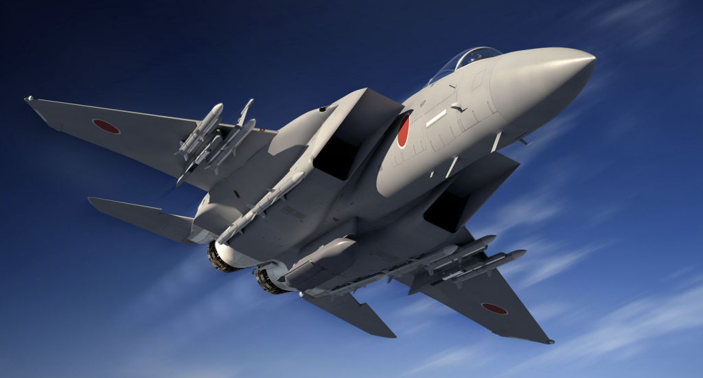 改进升级后的日本F-15JSI战斗机想象图