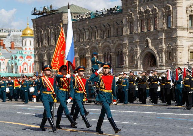 5月9日，莫斯科举行阅兵式纪念卫国战争胜利76周年。图源：俄罗斯卫星通讯社