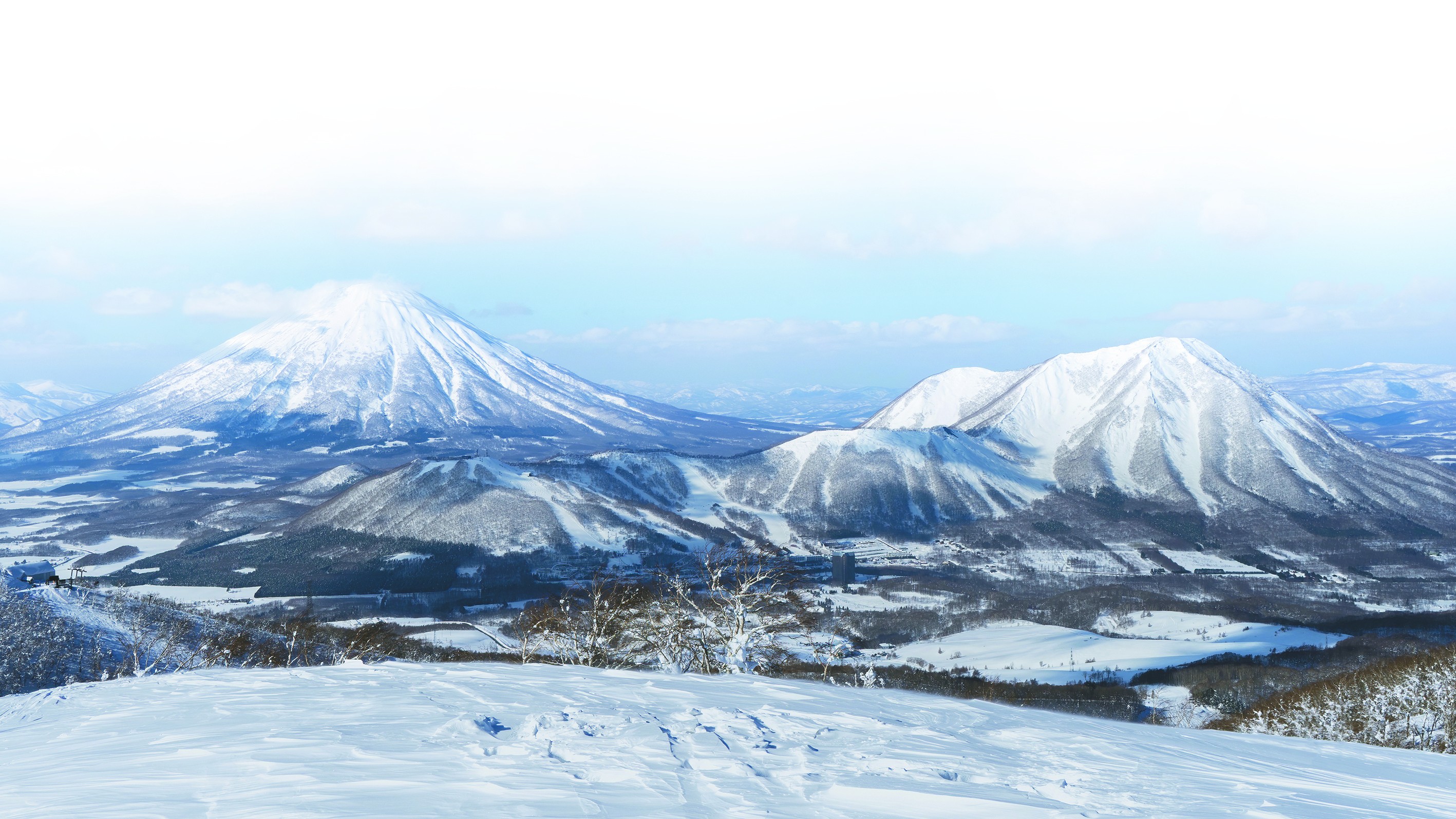 有"北海道富士山"之称的羊蹄山.