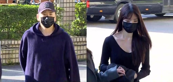 王大陆与其女友阙沐轩12月17日现身法庭。图源：台视新闻网