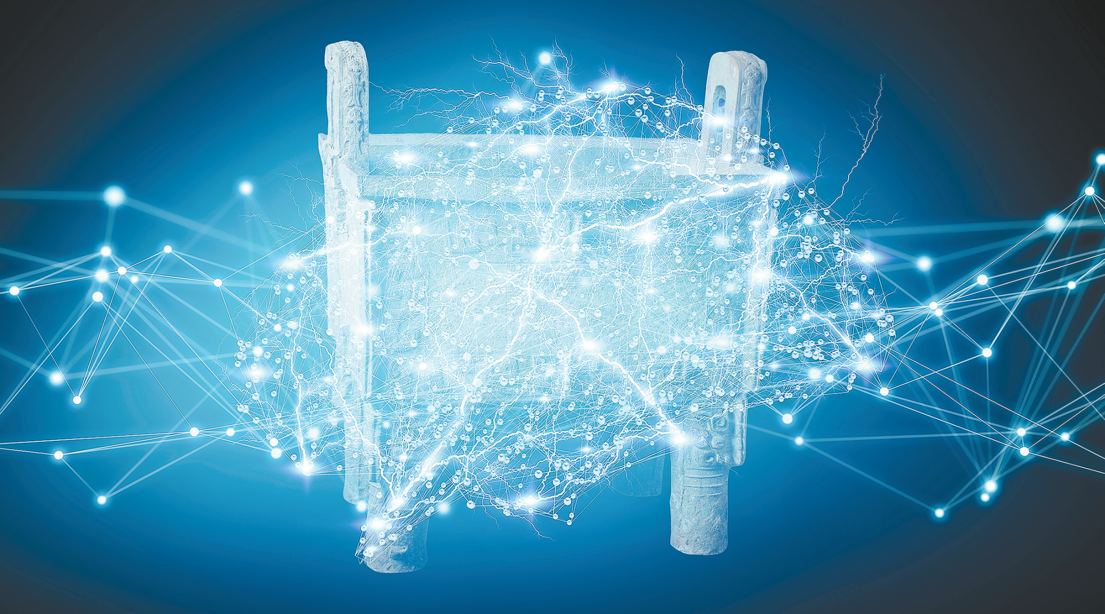 深度学习技术应用于研究青铜器铸造技术的示意图  （受访者提供）