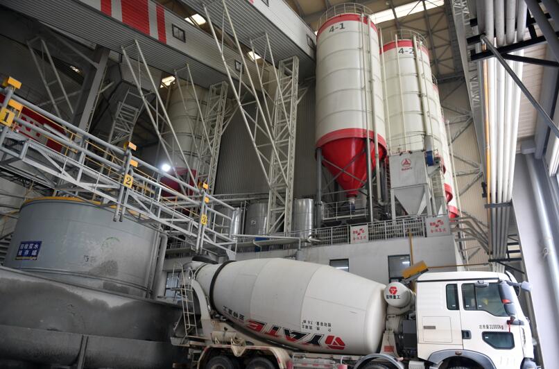 探访雄安智能混凝土搅拌站