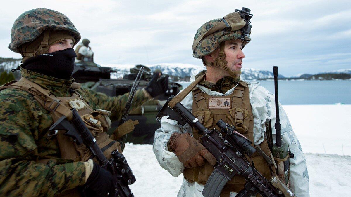 美国海军陆战队将在挪威的北部高低参加"北极山地作战训练,训练将