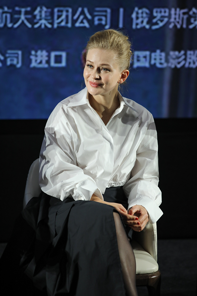 2024年3月12日,北京,俄罗斯电影《挑战》论谈活动,女演员尤利娅·佩尔