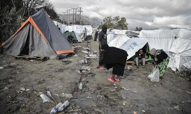 希腊希俄斯岛难民营 资料图