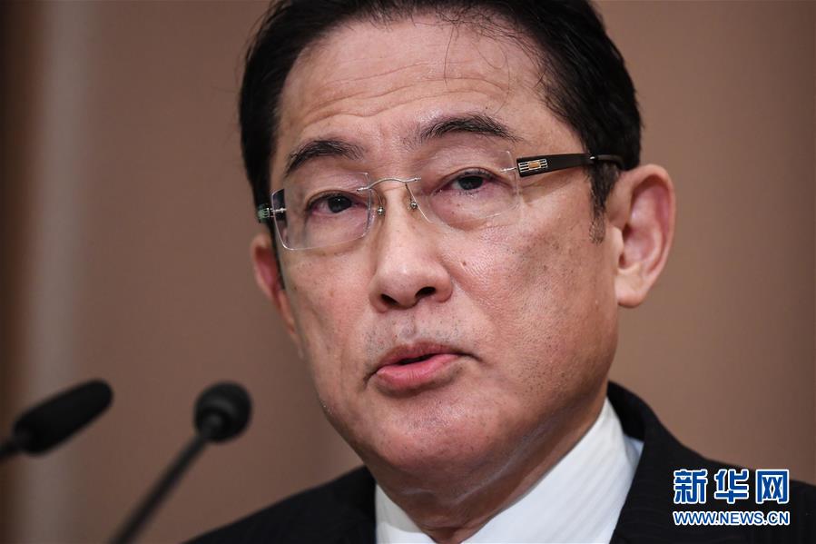 9月12日,在日本东京,自民党总裁选举候选人岸田文雄参加公开讨论会.