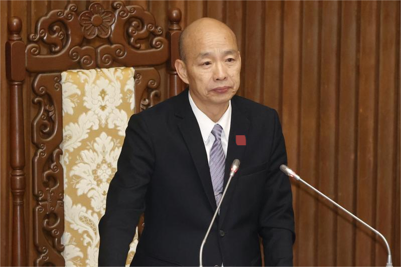 图为韩国瑜 资料图 图源:台湾《联合报》