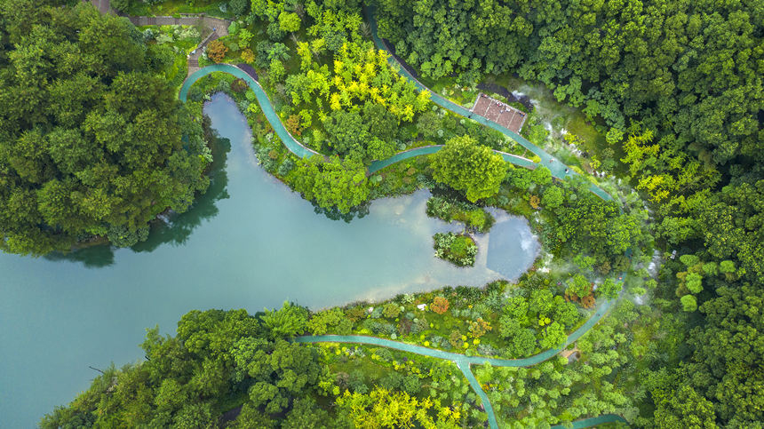 重庆北碚黛湖风景美如画