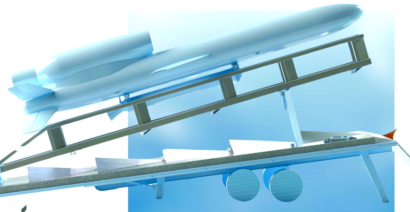 英国FP-5导弹系统（上图）与“火烈鸟”巡航导弹类似。