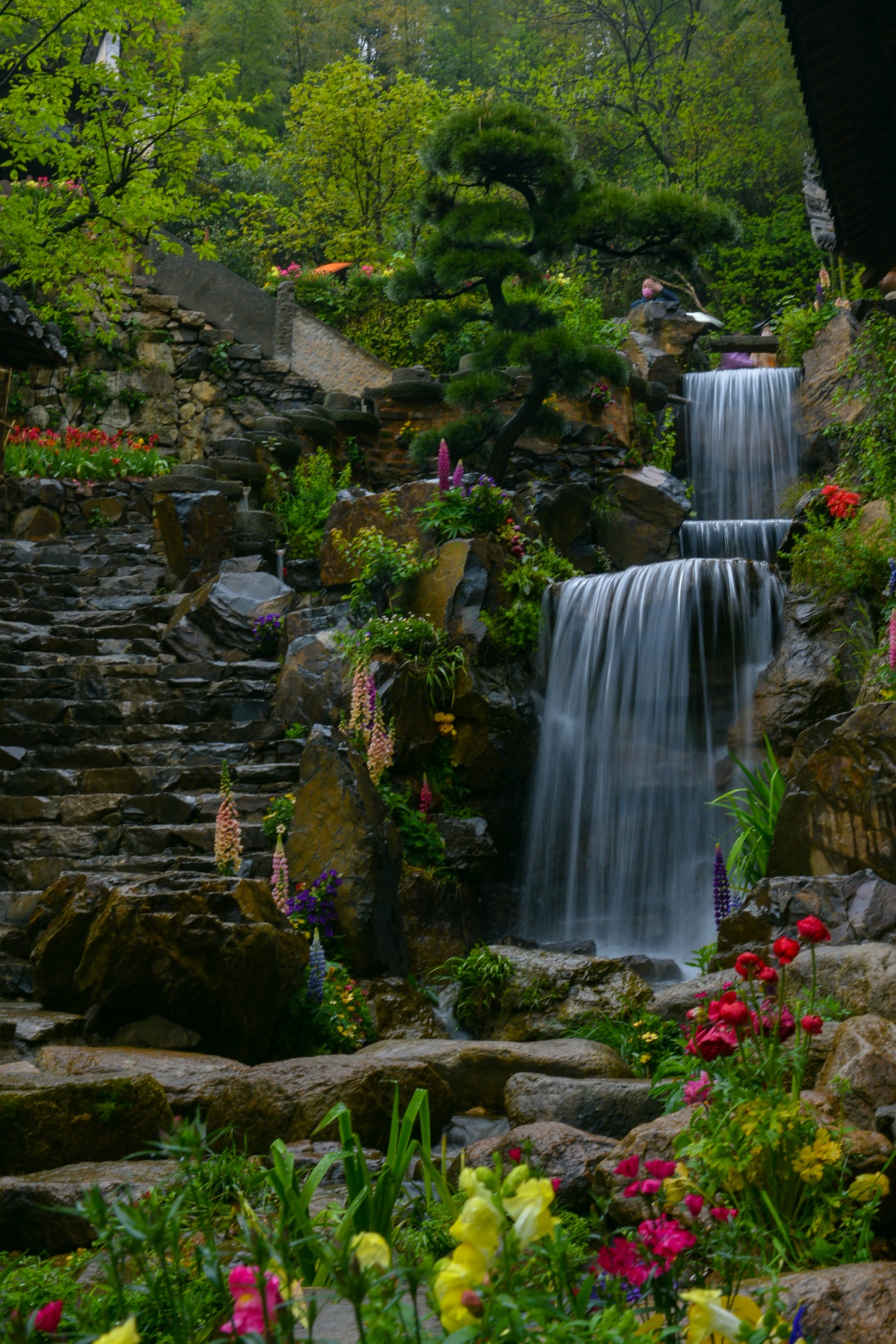 鲜花山水风景图片大全图片