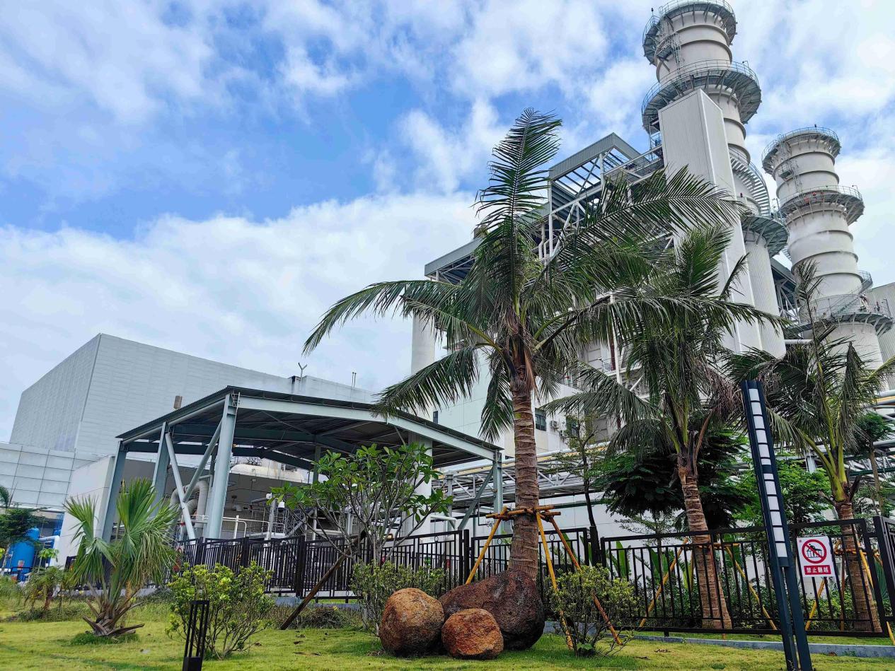 大唐海口天然气发电厂（环球网记者齐琛冏 摄）