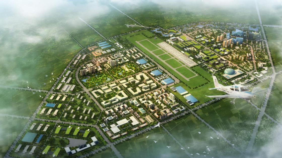 西安航空基地（蓝田）航空产业园规划效果图