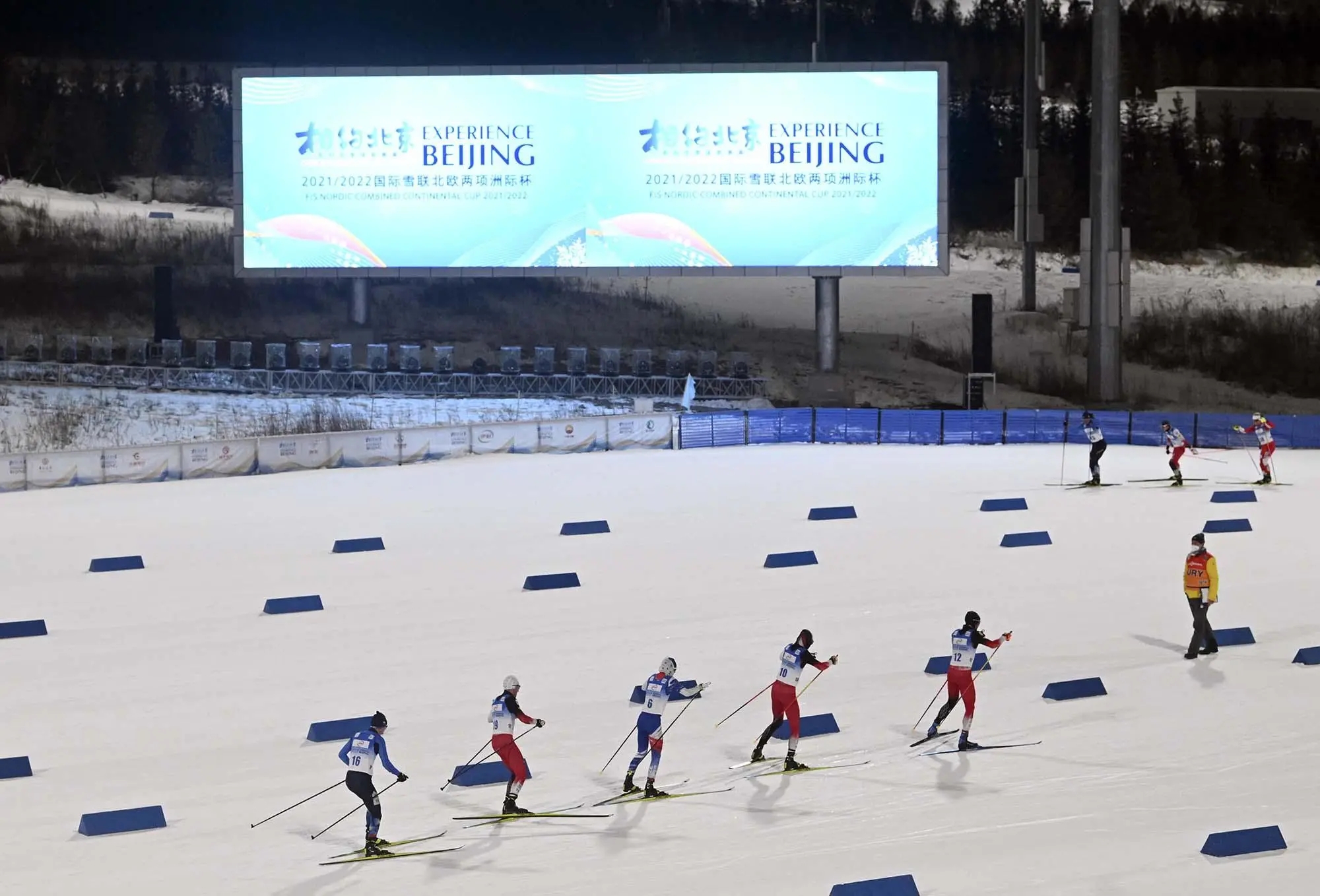 张家口赛区古杨树越野滑雪中心举行“相约北京”系列测试赛。图自北京冬奥组委官网