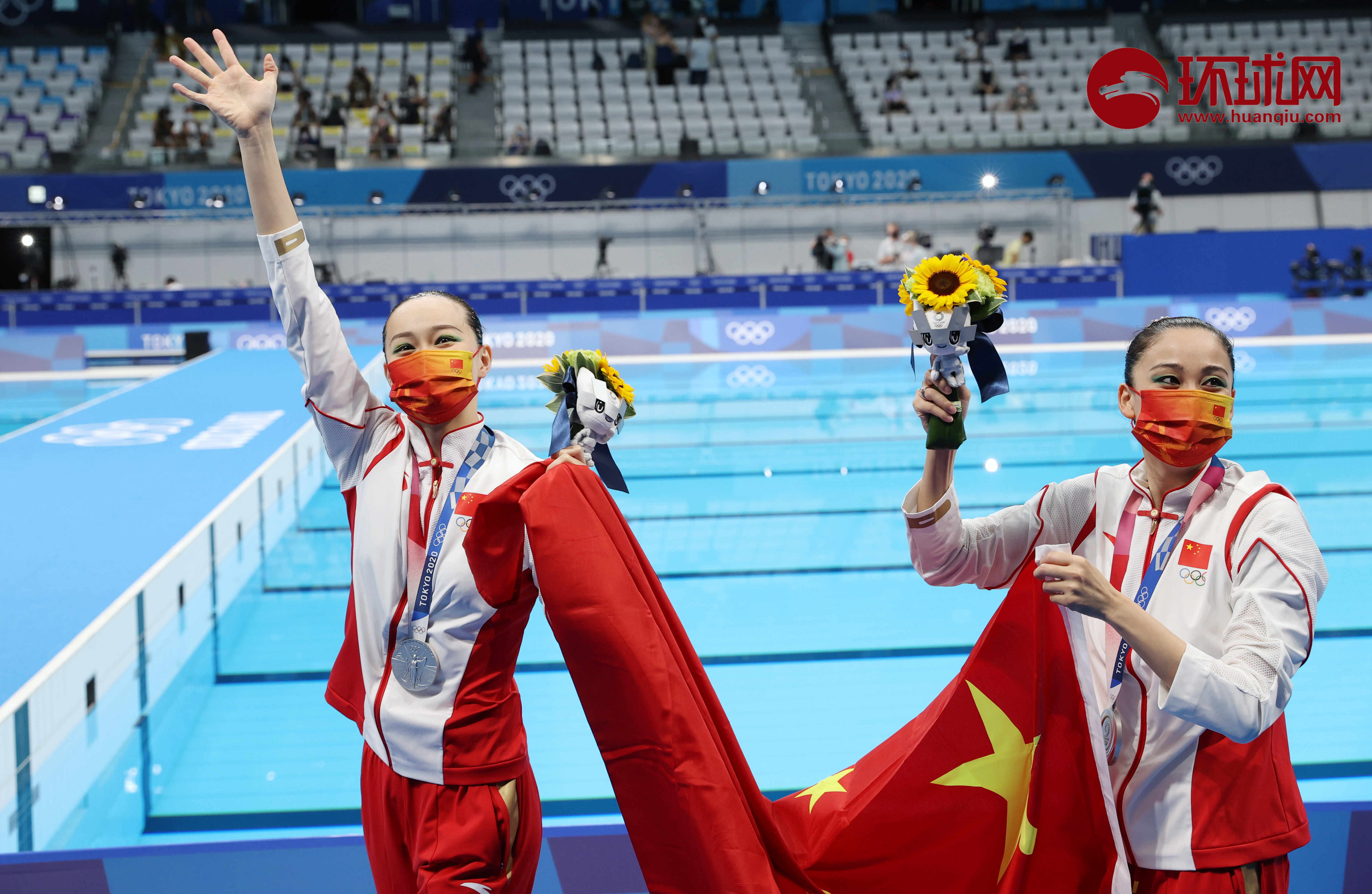 中国花样游泳夺得团体自由自选亚军_东方体育