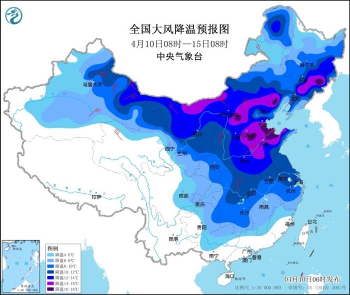 “倒春寒”席卷中国大部 局地降温16℃以上 2444