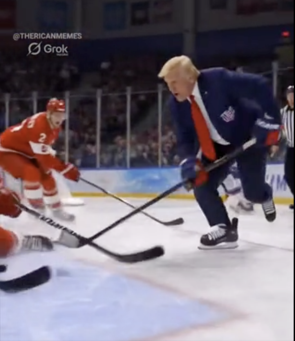 图为特朗普发布的视频截图。