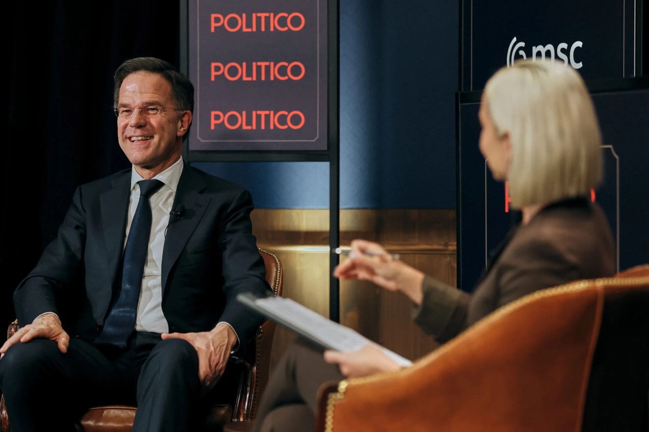 吕特接受美媒采访。图源：美国“政治新闻网”