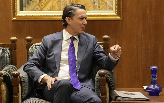 美国总统特使阿莫斯·霍克斯坦 资料图片 图源：以媒