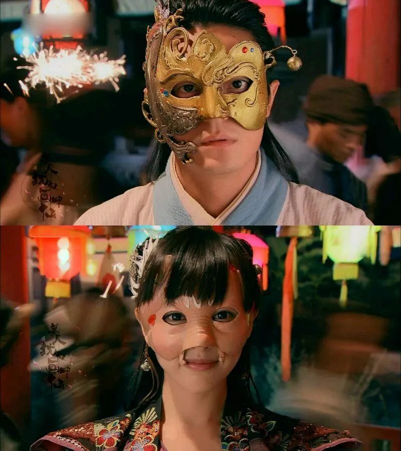 说到面具造型,不得不提的就是《仙剑奇侠传三》里唐嫣扮演的紫萱,成为