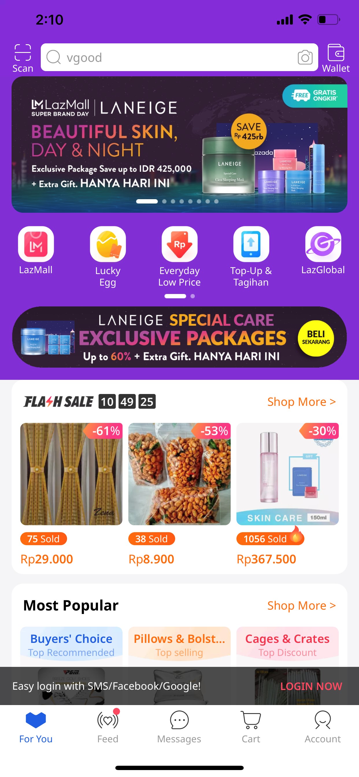 lazada app 印尼首页