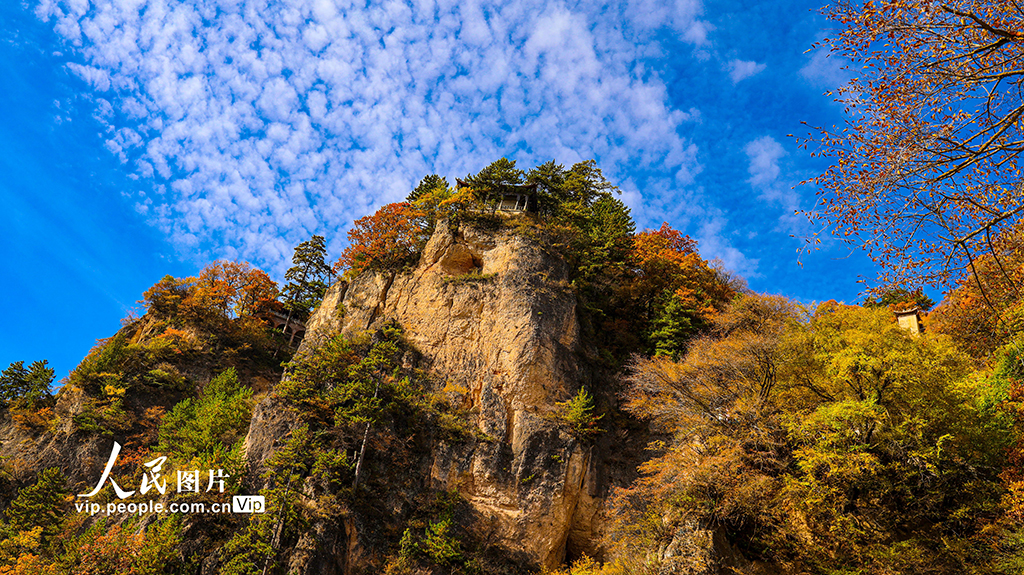 甘肃平凉:崆峒山进入秋景最佳观赏期