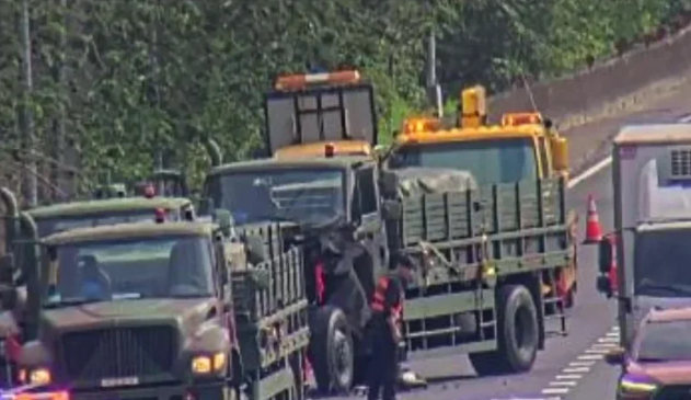 事故现场画面。图源:台湾联合新闻网