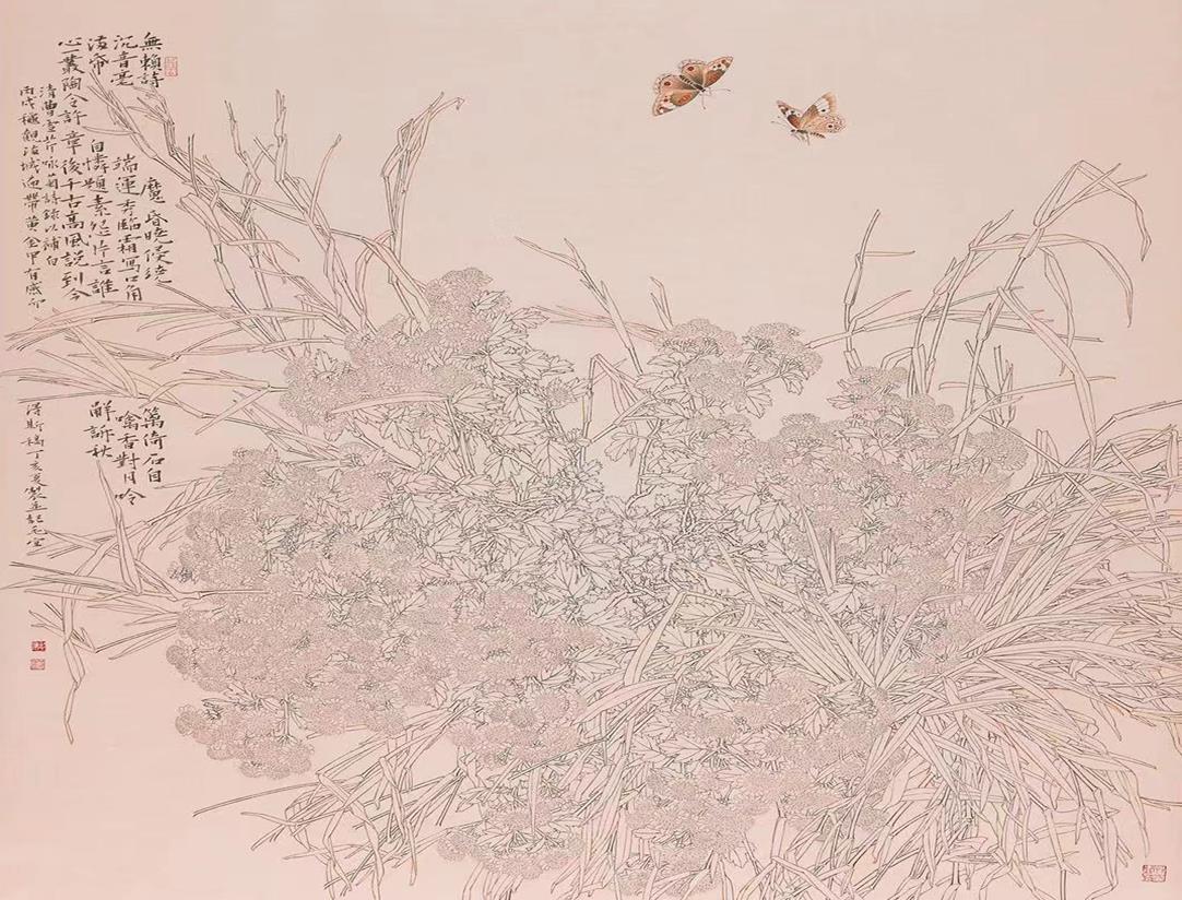 毛宜《 秋音》120cm×140cm 2007