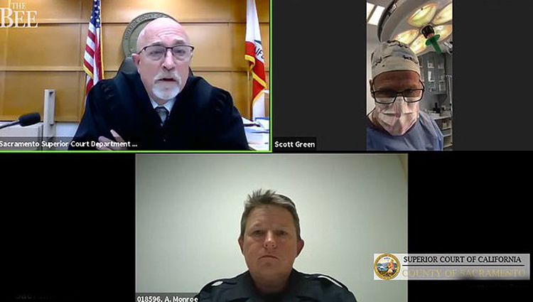 迷惑行为 美国一整形医生参加法庭视频听证会同时给患者做手术