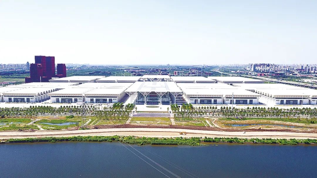国家会展中心(天津)航拍图.(中建八局供图)