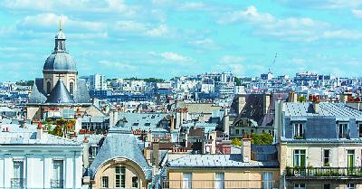 巴黎锌屋顶呈现“高级灰”独特景观。