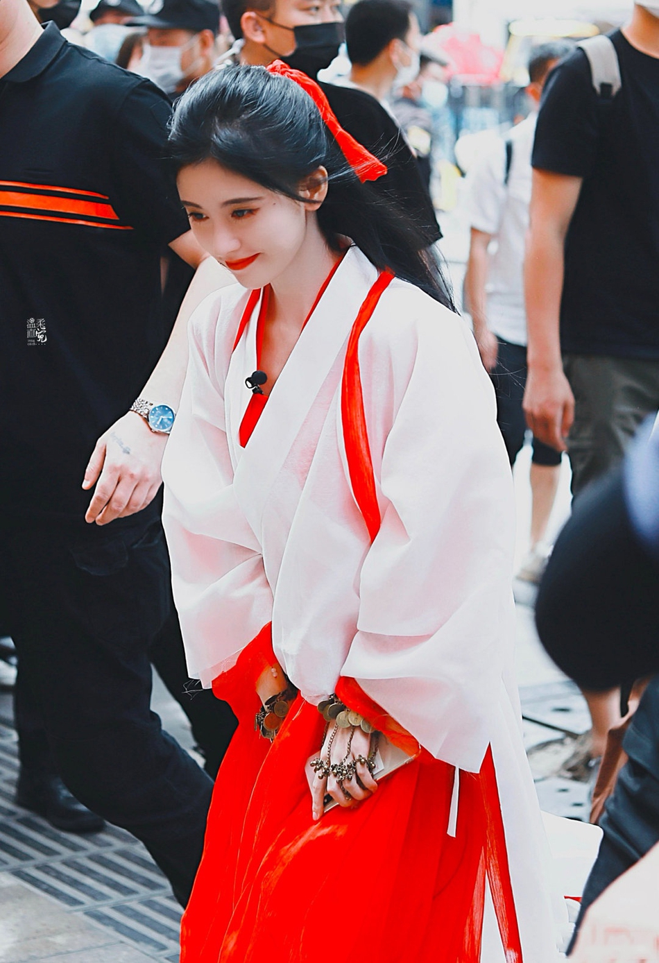 鞠婧祎cos紫霞仙子背影仙气飘飘超美