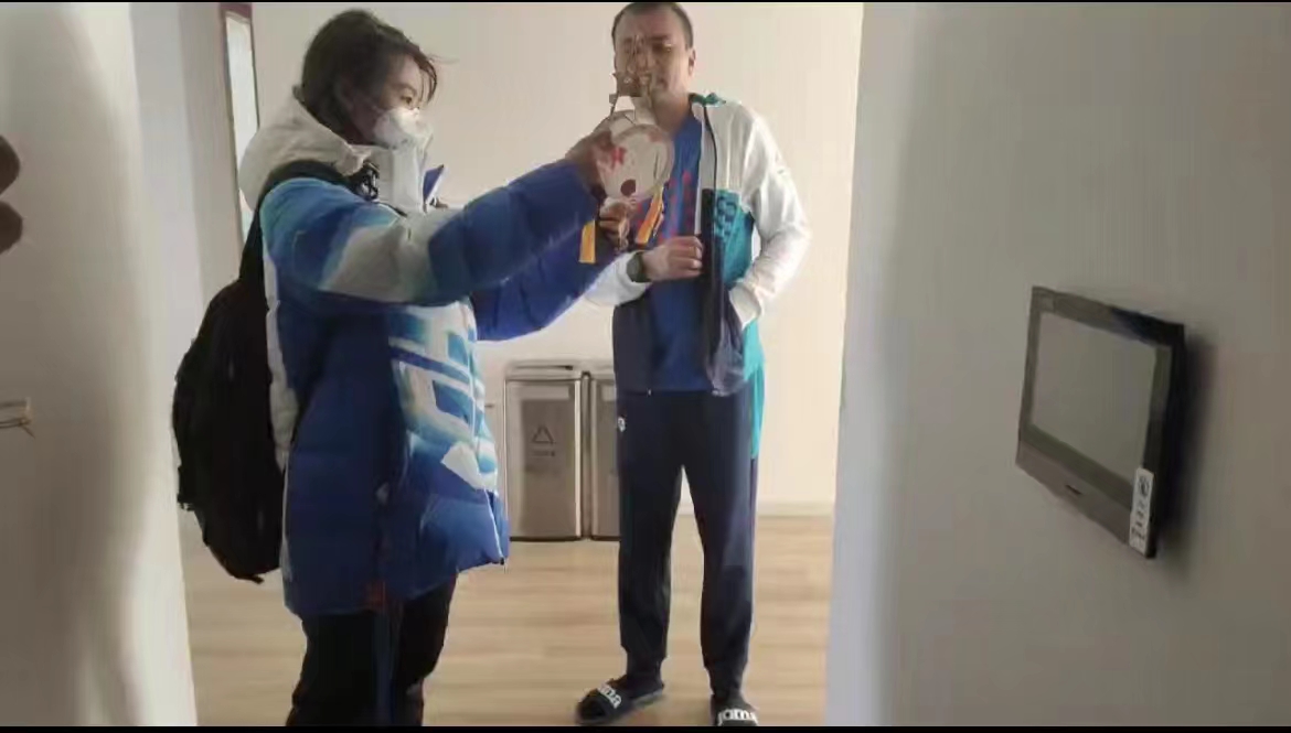 北京冬奥村志愿者韩帅言