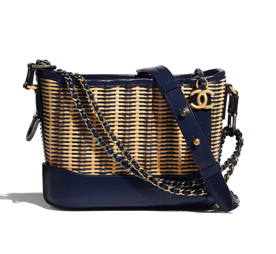 我和钟楚曦的度假差距就是这只草编包