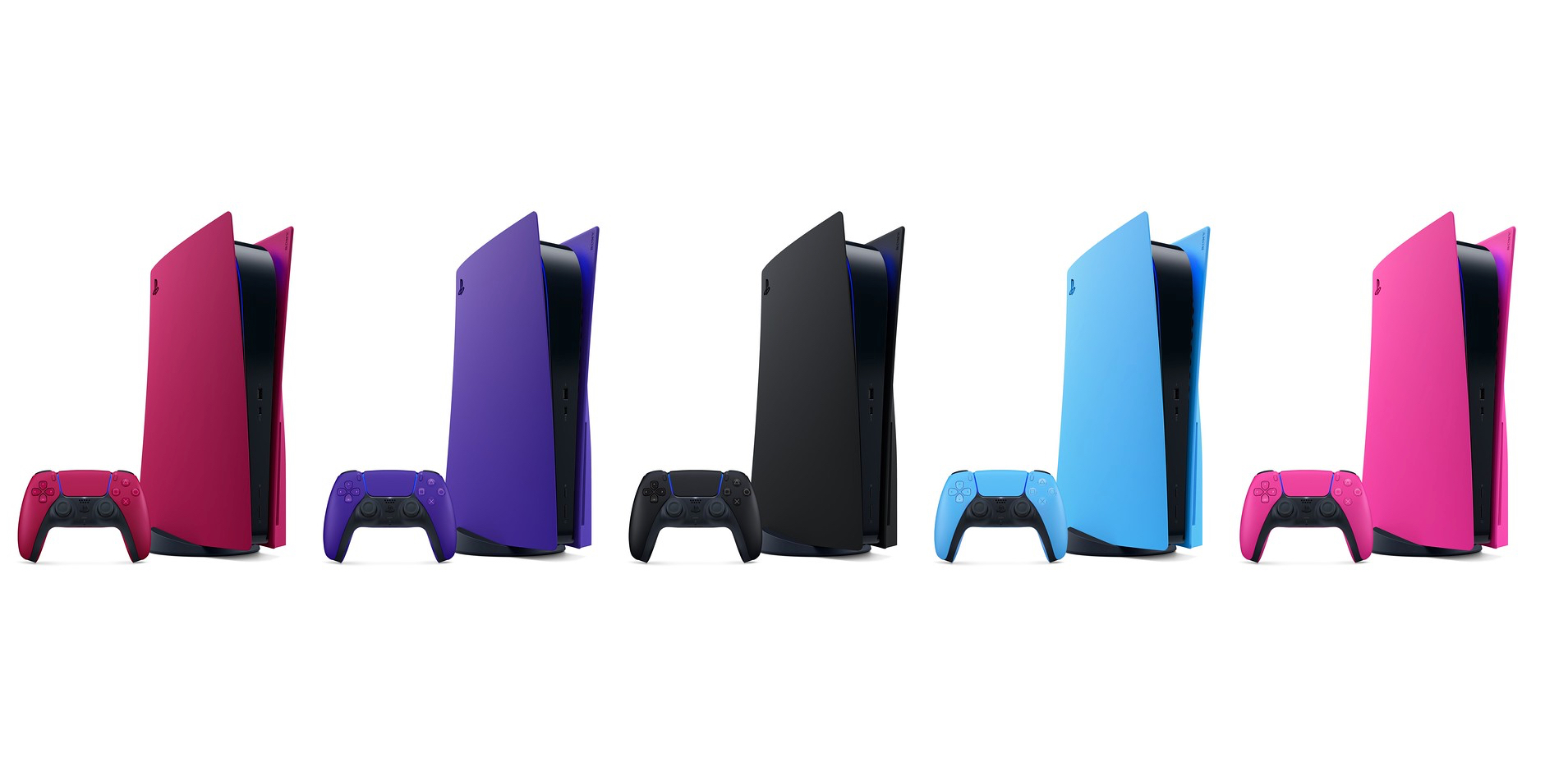 索尼推出多彩配色的playstation5保护外壳与手柄