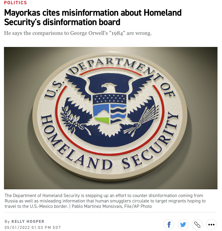 美国“政治”新闻网站报道截图