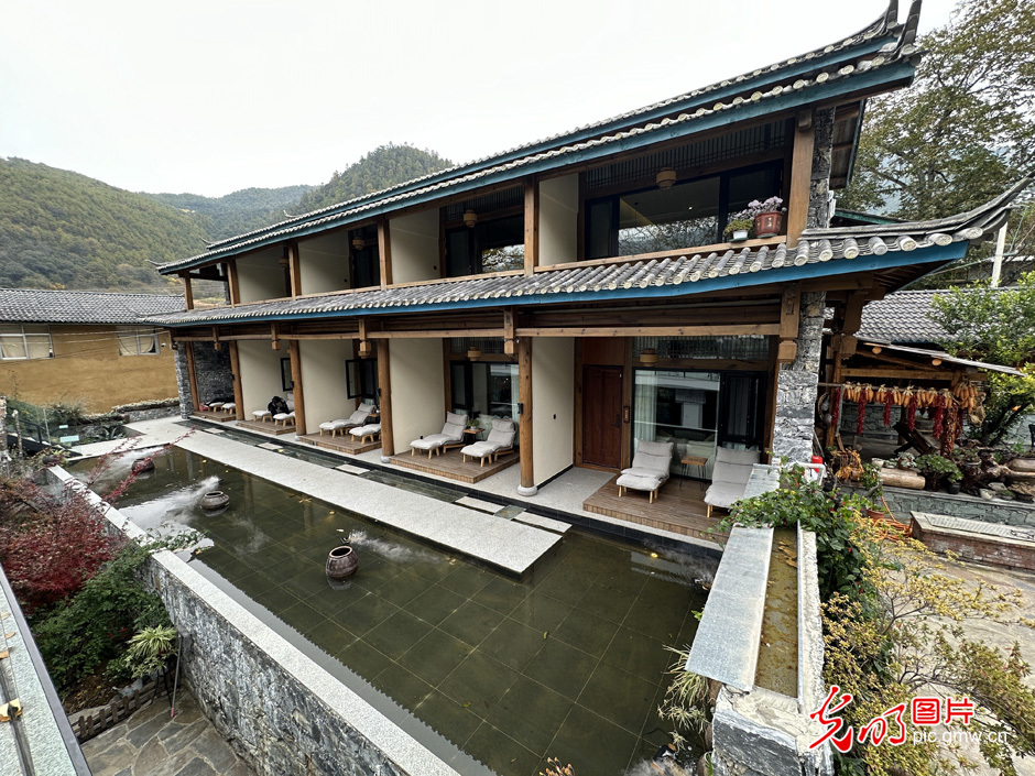 2023年11月17日,云南维西县塔城镇启别村民宿.