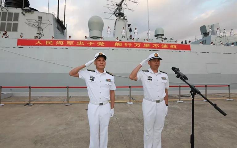 海军第34批护航编队起航052d银川舰首次执行护航任务