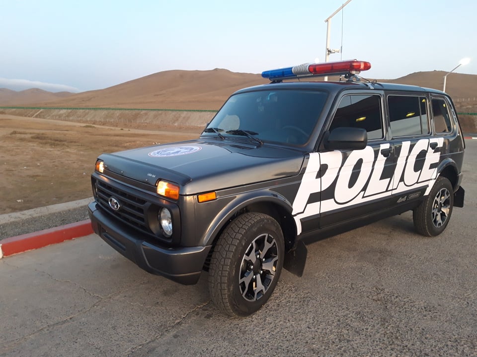 蒙古采购19辆俄制越野车作为警车,这款警车为俄罗斯拉达公司制造,拉达