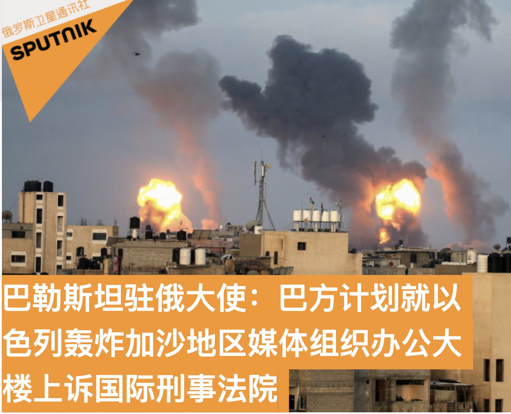 俄罗斯卫星网报道截图