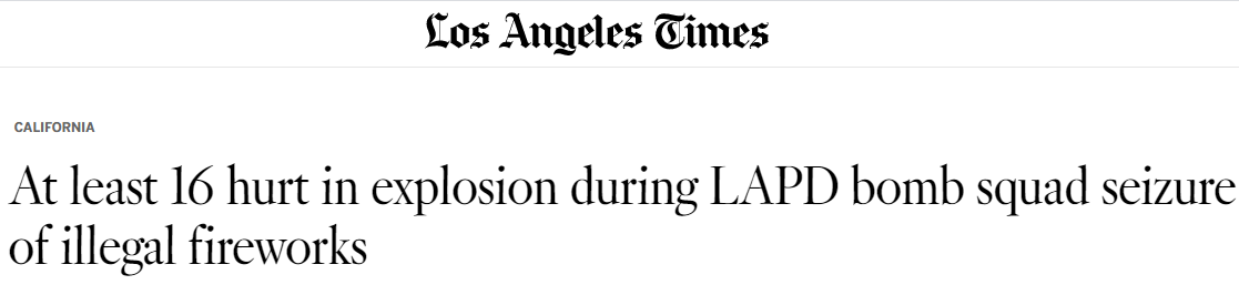 《洛杉矶时报》报道截图