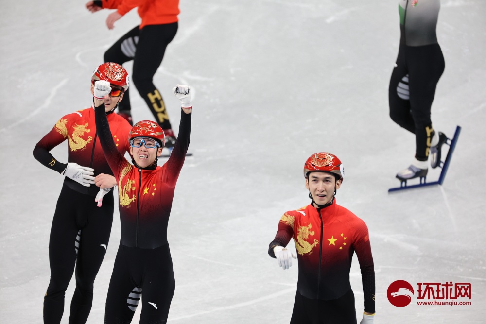 中国短道速滑混合团体接力队 （摄影：环球时报-环球网 李昊 张振）