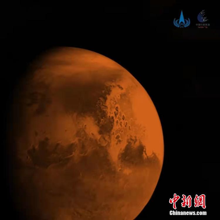 天问一号完成第四次轨道中途修正 传回首幅火星图像