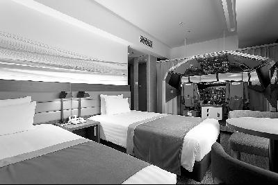 用飞机改造成的酒店